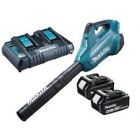 Makita Blower c/w 2 x 6ah Batteries and Charger 
