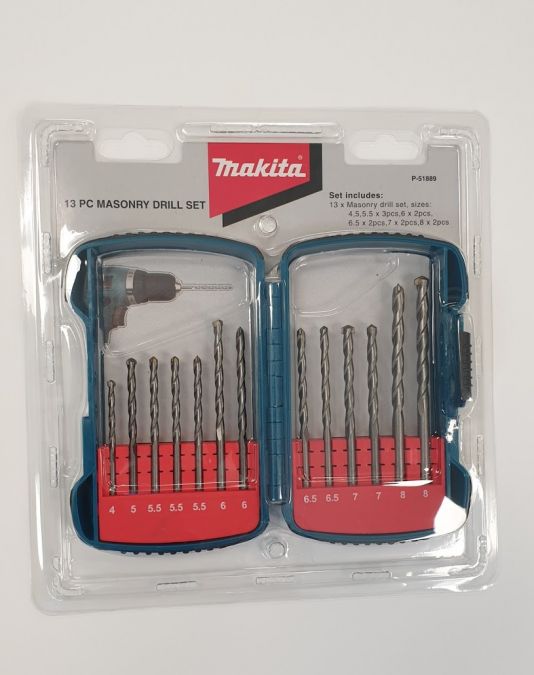 Makita masonry sales drill bit set