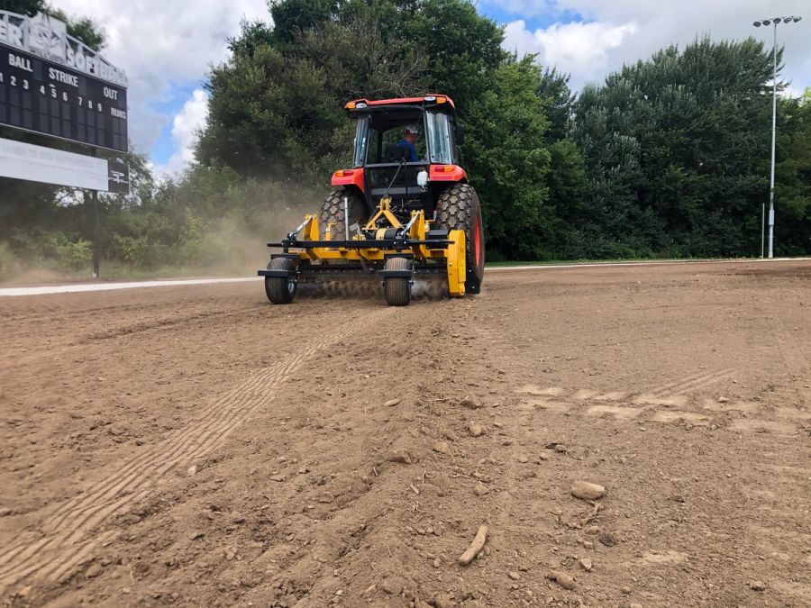 Petrol power hot sale rake