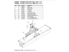 SweepAway 3 Point Linkage Bracket