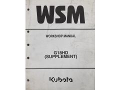 Kubota G18HD Workshop Manual