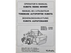 Kubota G18-G21 Operator Manual