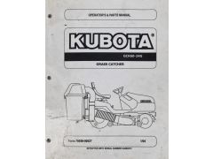 Kubota GCK60-24G Operator & Parts List