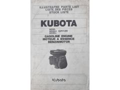 Kubota GH120 Engine Parts List
