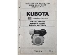 Kubota OC-G1 Engine Parts List