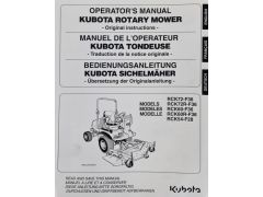 Kubota RCK72-F36 Operator Manual