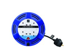 Masterplug 10 metre 4 socket Cable Reel